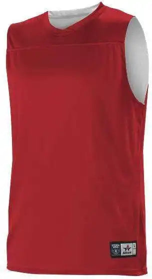 Alleson Athletic A105ba Adult Nba Blank Reversible Game Jersey - Scarlet White