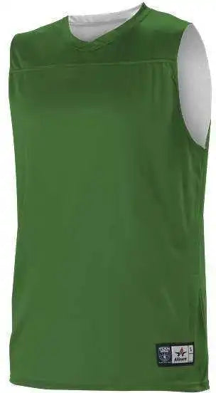 Alleson Athletic A105ba Adult Nba Blank Reversible Game Jersey - Kelly White