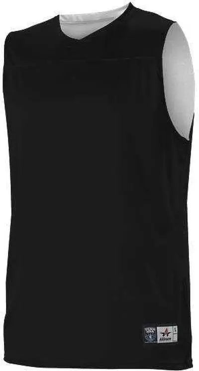 Alleson Athletic A105ba Adult Nba Blank Reversible Game Jersey - Black White