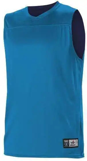 Alleson Athletic A105ba Adult Nba Blank Reversible Game Jersey - Blue Navy