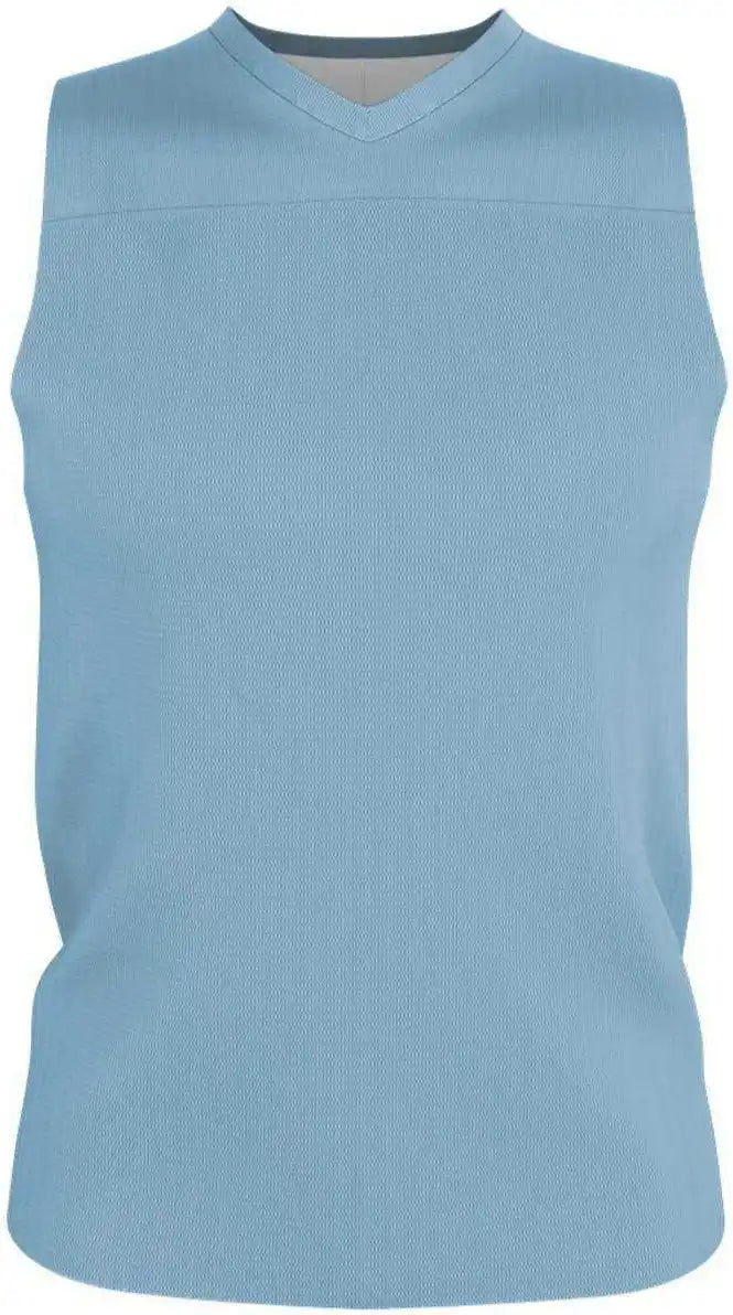Alleson Athletic A105ba Adult Nba Blank Reversible Game Jersey - Sky Blue White