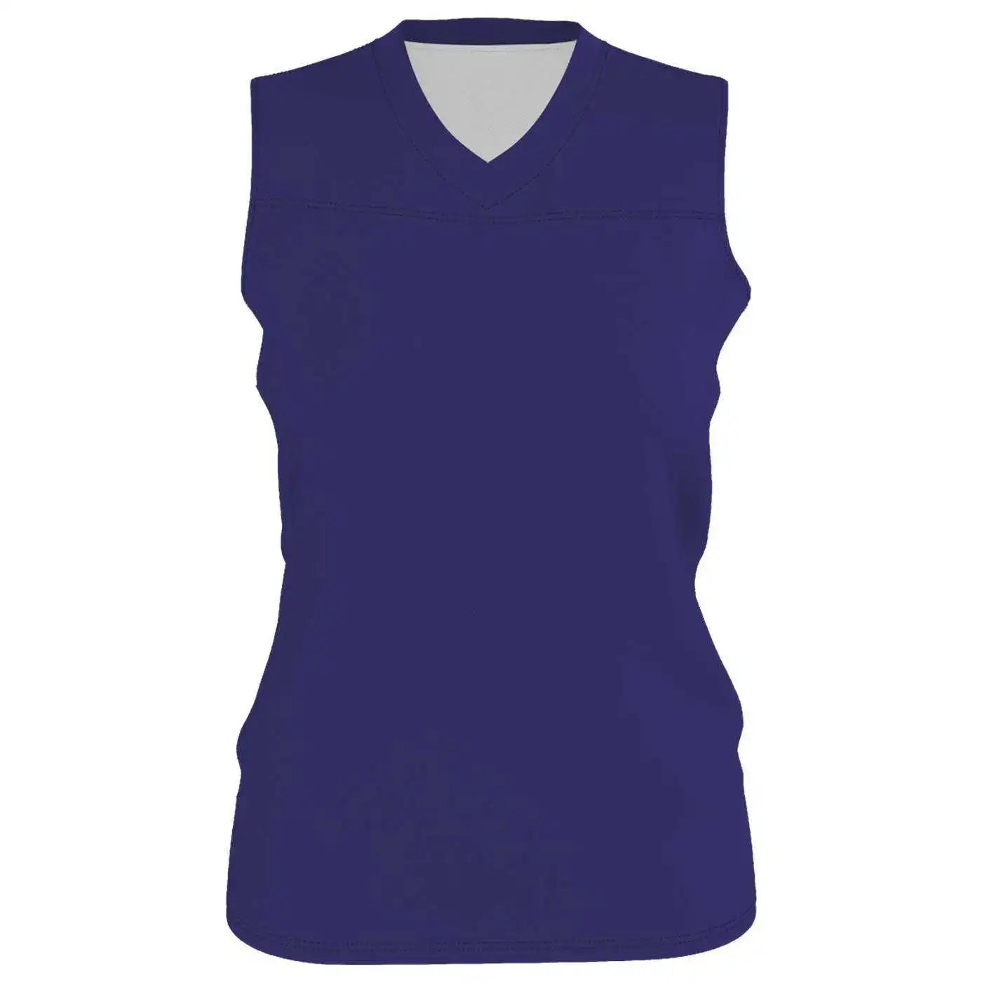Alleson Athletic A105bg Girl’s Blank Reversible Wnba Racerback Jersey - Purple White