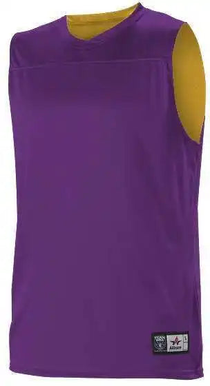 Alleson Athletic A105by Youth Nba Blank Reversible Game Jersey - Purple Gold