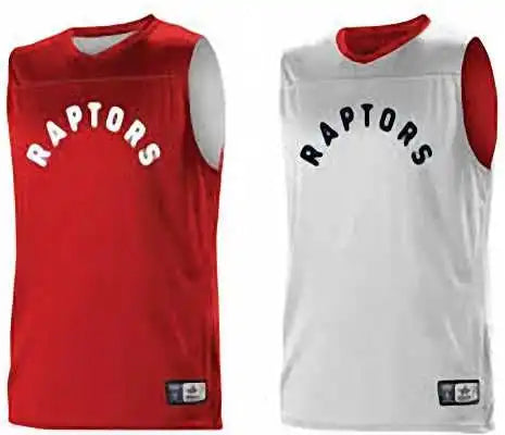 Alleson Athletic A105la Adult Nba Logo Reversible Game Jersey - Toronto Raptors