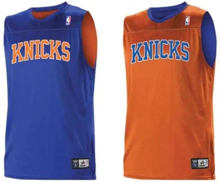 Alleson Athletic A105la Adult Nba Logo Reversible Game Jersey - New York Nicks