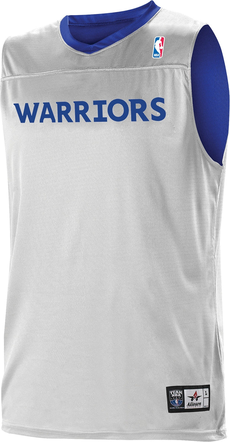 Alleson Athletic A105ly Nba Youth Logoed Reversible Jersey - Golden State Warriors