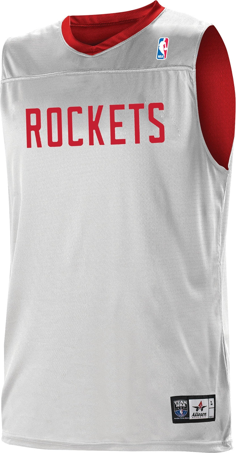 Alleson Athletic A105ly Nba Youth Logoed Reversible Jersey - Houston Rockets