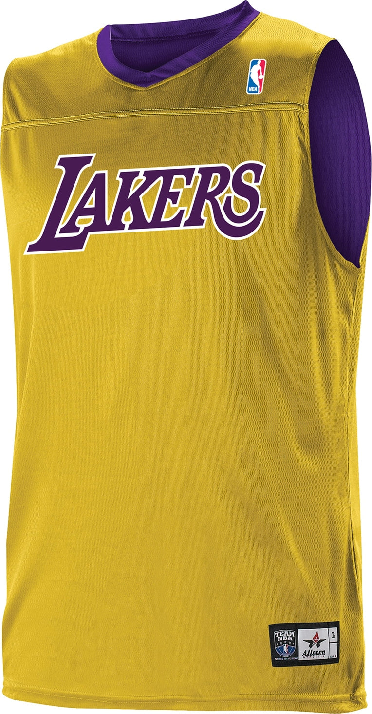 Alleson Athletic A105ly Nba Youth Logoed Reversible Jersey - Los Angeles Lakers