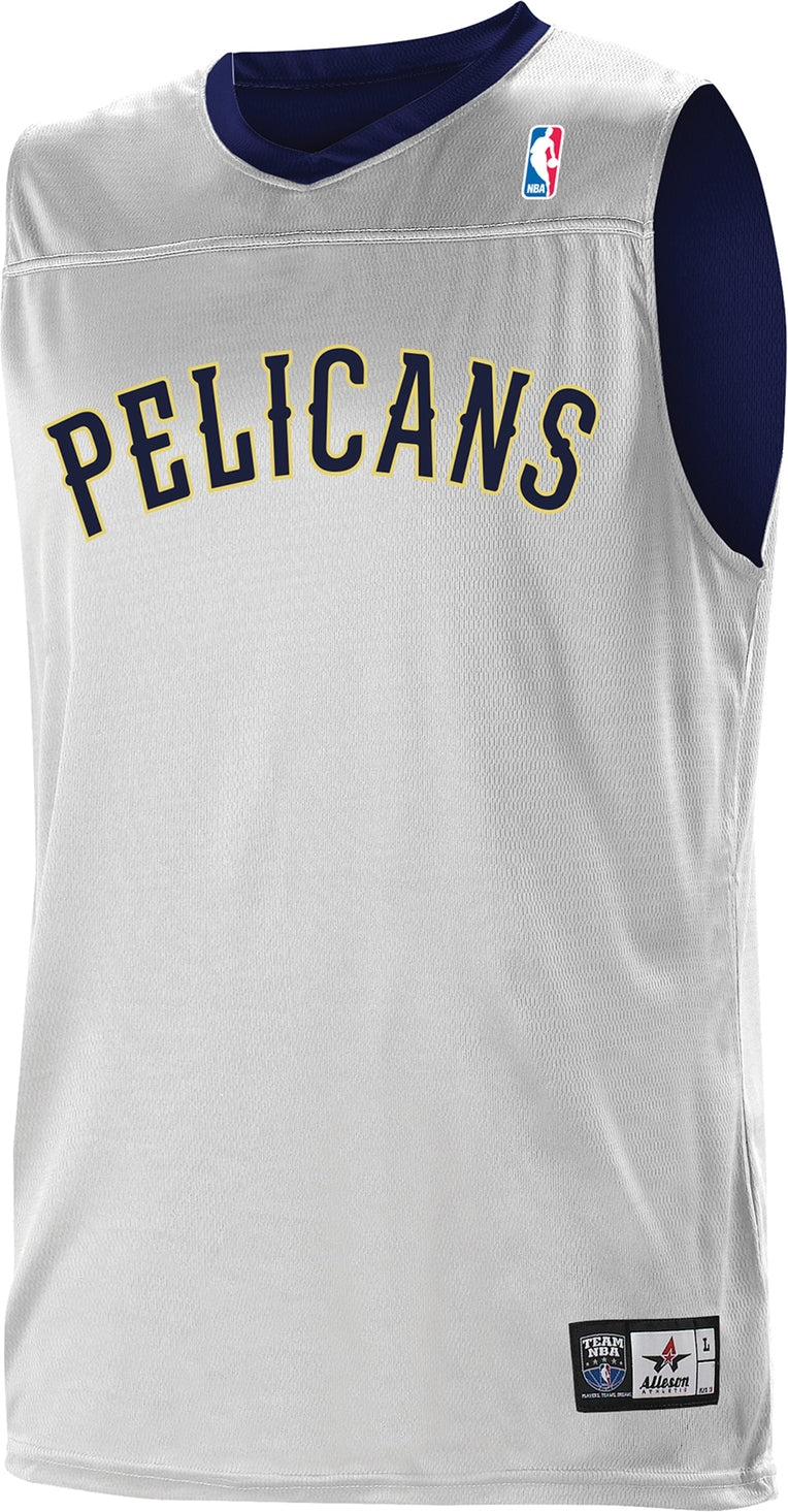 Alleson Athletic A105ly Nba Youth Logoed Reversible Jersey - New Orleans Pelicans