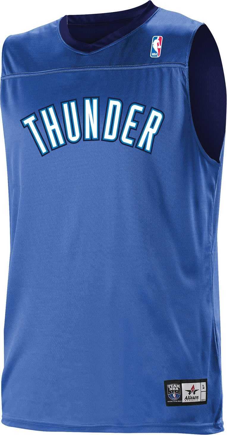 Alleson Athletic A105ly Nba Youth Logoed Reversible Jersey - Oklahoma City Thunder