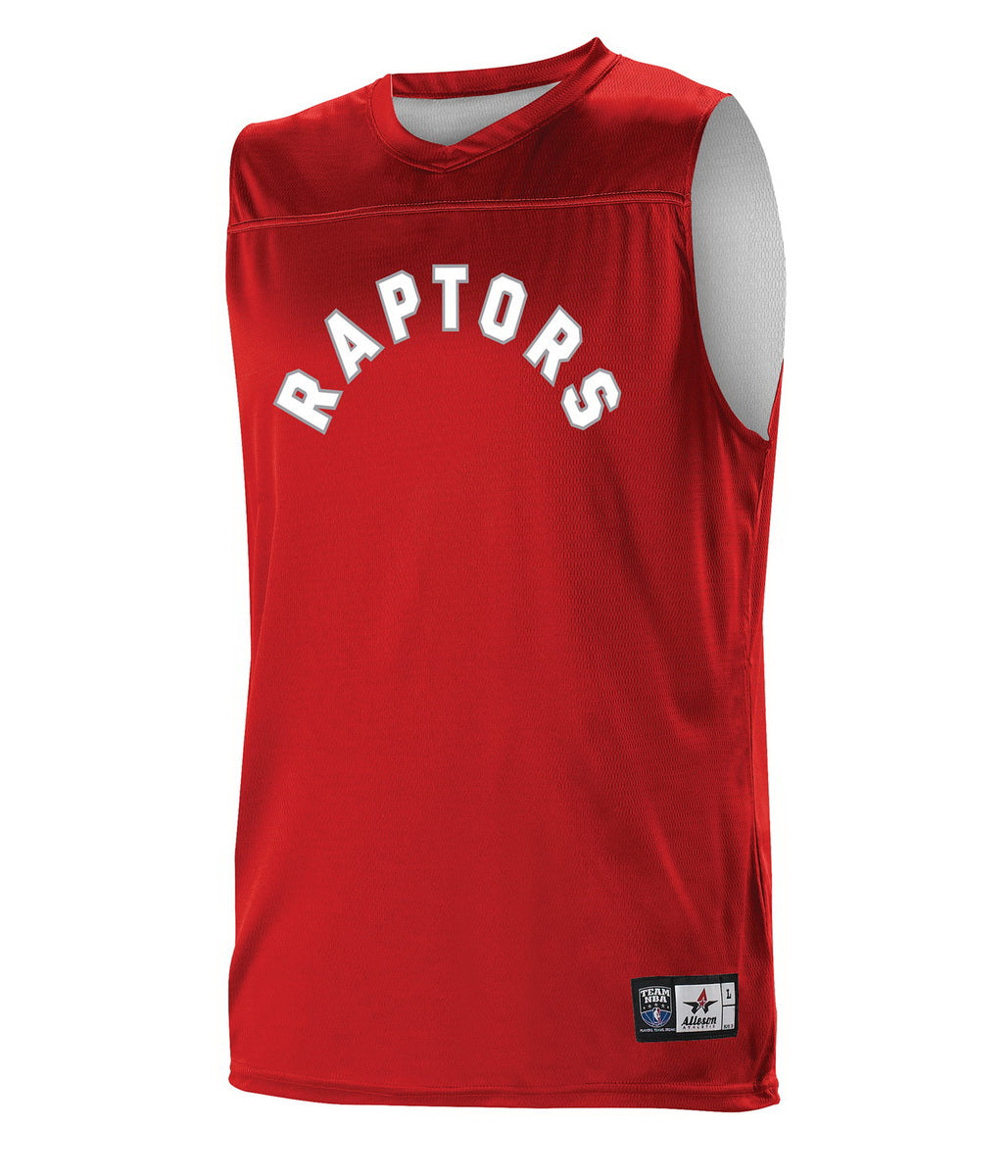 Alleson Athletic A105ly Nba Youth Logoed Reversible Jersey - Toronto Raptors