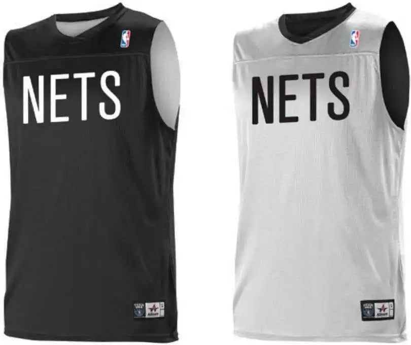 Alleson Athletic A105ly Youth Nba Logo Reversible Jersey - Brooklyn Nets