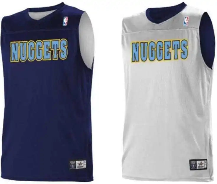 Alleson Athletic A105ly Youth Nba Logo Reversible Jersey - Denver Nuggets