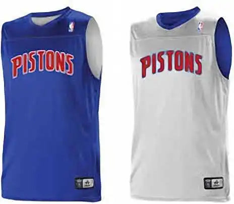 Alleson Athletic A105ly Youth Nba Logo Reversible Jersey - Detroit Pistons