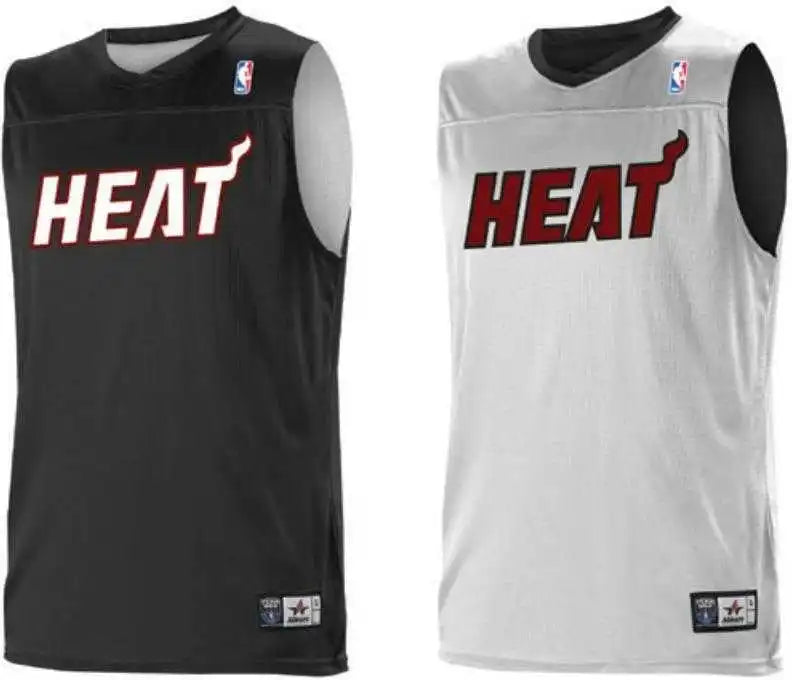 Alleson Athletic A105ly Youth Nba Logo Reversible Jersey - Miami Heat