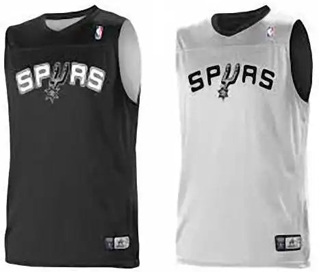 Alleson Athletic A105ly Youth Nba Logo Reversible Jersey - San Antonio Spurs