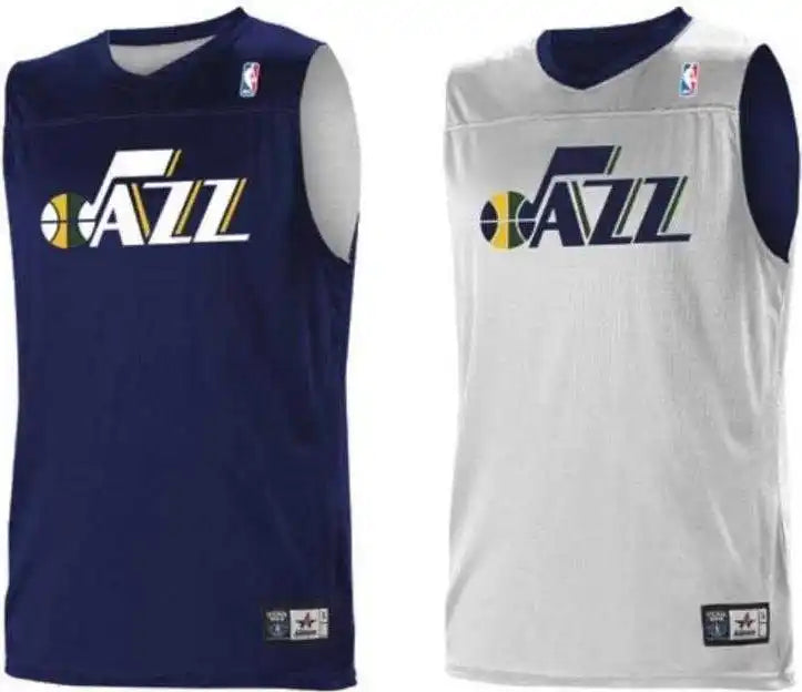 Alleson Athletic A105ly Youth Nba Logo Reversible Jersey - Utah Jazz