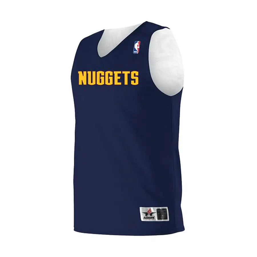 Alleson Athletic A115la Adult Nba Logo’d Reversible Jersey - Denver Nuggets