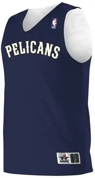 Alleson Athletic A115la Adult Nba Logo’d Reversible Jersey - New Orleans Pelicans