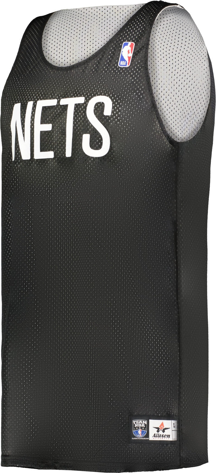 Alleson Athletic A115la Nba Adult Logoed Reversible Jersey - Brooklyn Nets - Black White / s