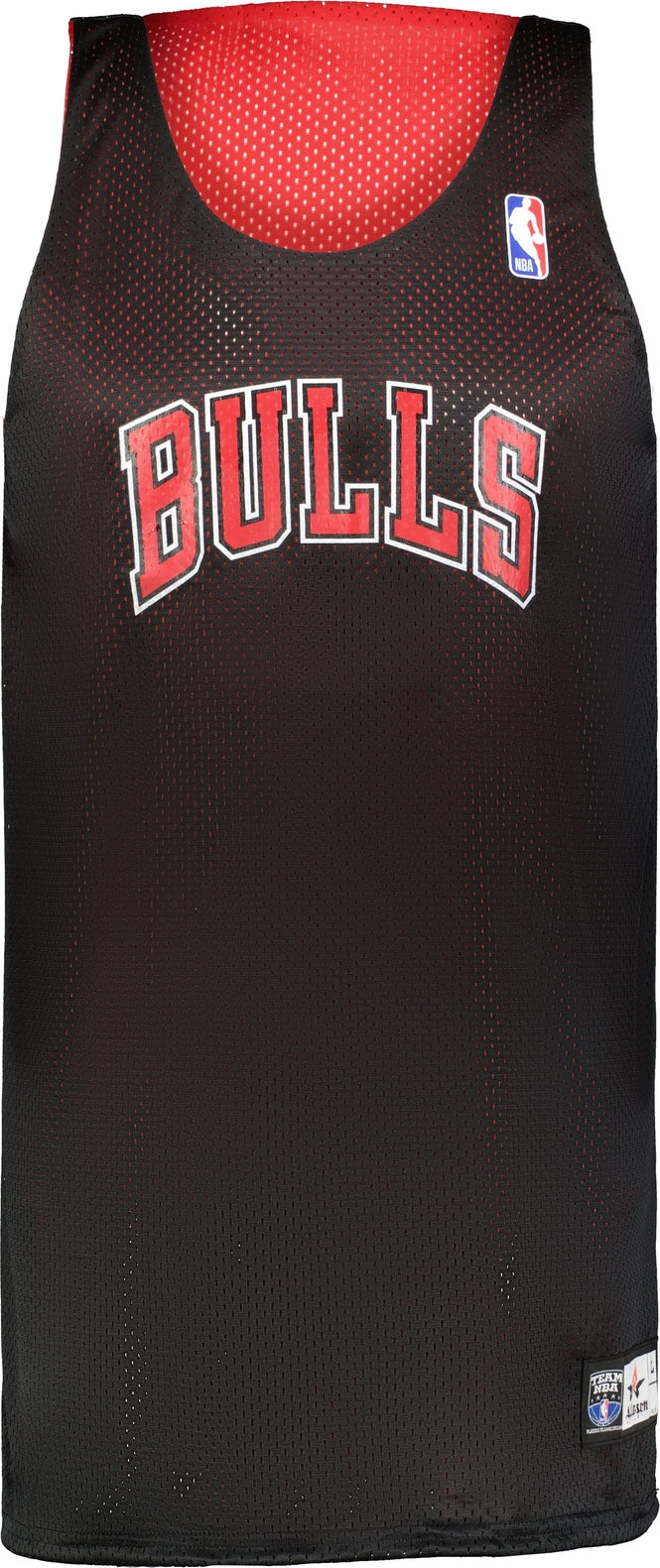 Alleson Athletic A115la Nba Adult Logoed Reversible Jersey - Chicago Bulls - Black Red / s