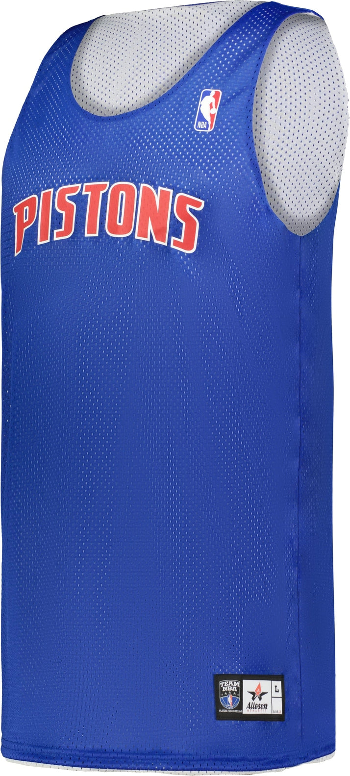 Alleson Athletic A115la Nba Adult Logoed Reversible Jersey - Detroit Pistons - Royal White / s