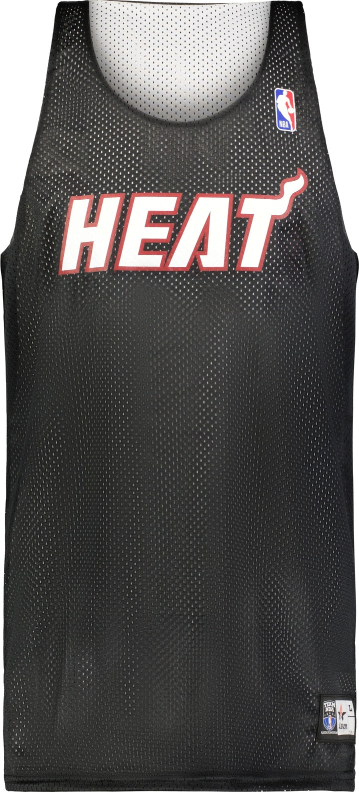 Alleson Athletic A115la Nba Adult Logoed Reversible Jersey - Miami Heat - Black White / s