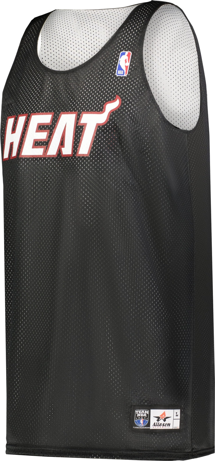 Alleson Athletic A115la Nba Adult Logoed Reversible Jersey - Miami Heat - Black White / s