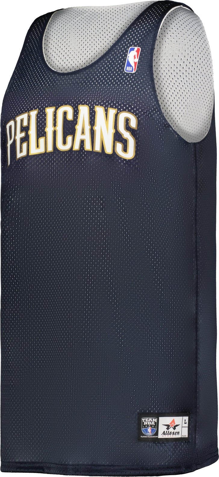 Alleson Athletic A115la Nba Adult Logoed Reversible Jersey - New Orleans Pelicans - Navy White / s