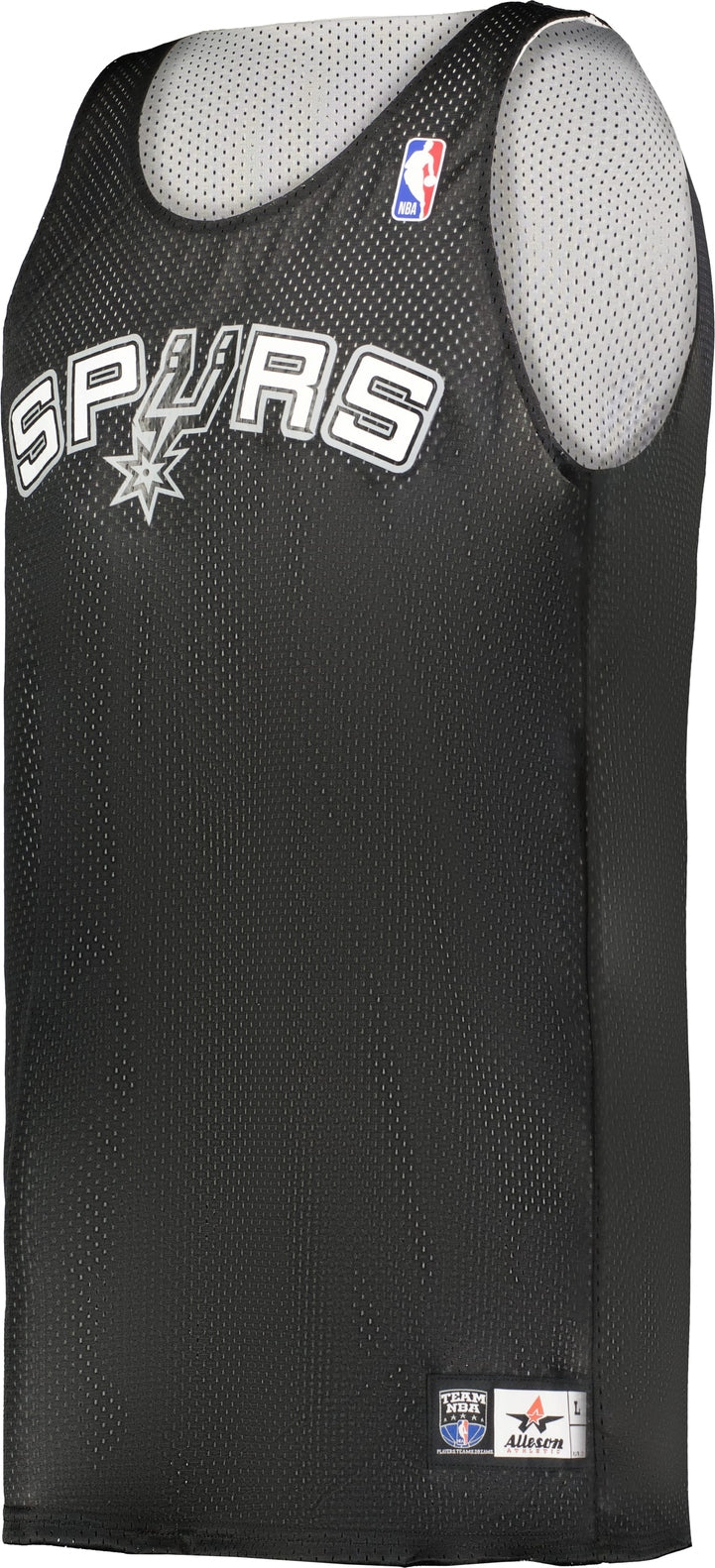 Alleson Athletic A115la Nba Adult Logoed Reversible Jersey - San Antonio Spurs - Black White / s