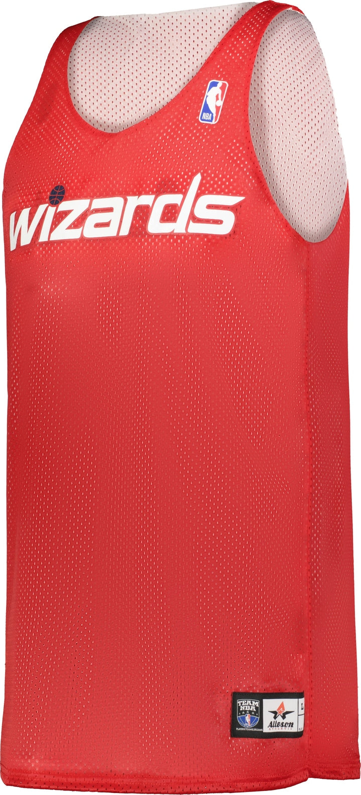 Alleson Athletic A115la Nba Adult Logoed Reversible Jersey - Washington Wizards - Red White / s