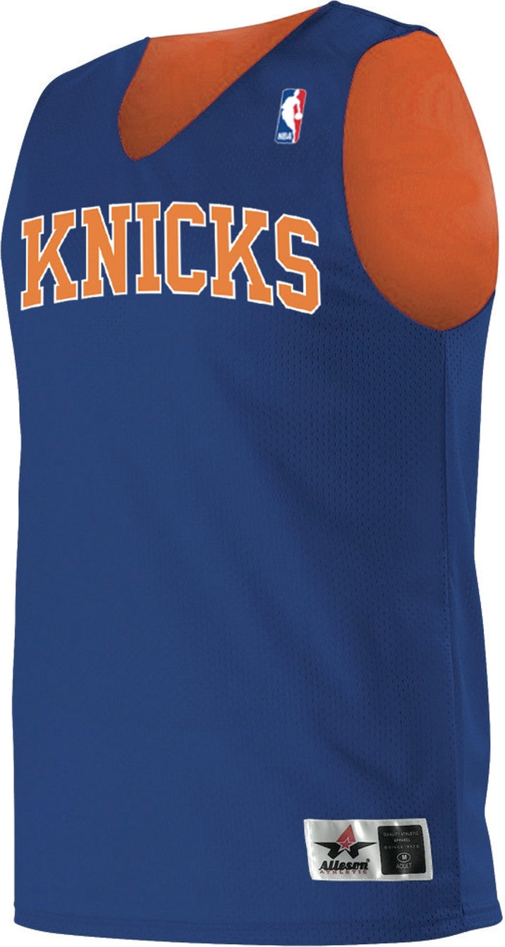 Alleson Athletic A115ly Nba Youth Logoed Reversible Jersey - New York Knicks