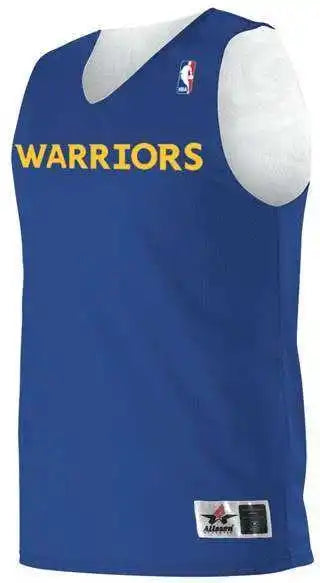Alleson Athletic A115ly Youth Nba Logo’d Reversible Jersey - Golden State Warriors