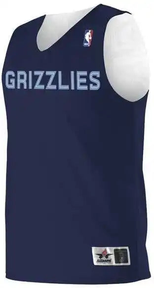 Alleson Athletic A115ly Youth Nba Logo’d Reversible Jersey - Memphis Grizzlies