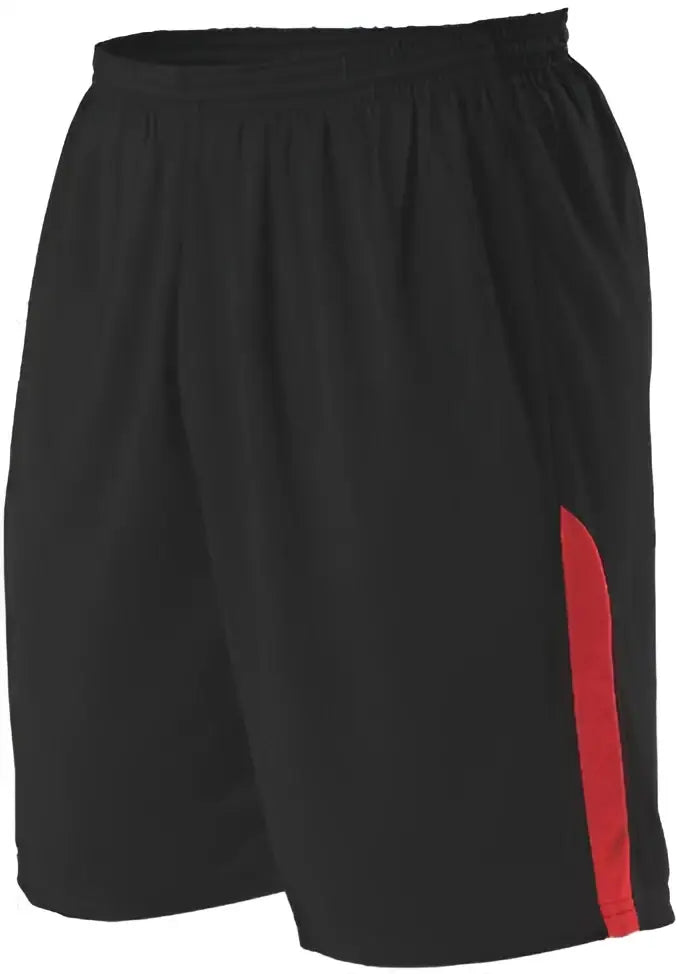 Alleson Athletic A205by Youth Nba Blank Game Short - Black Scarlet