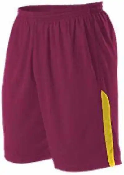 Alleson Athletic A205by Youth Nba Blank Game Short - Wine Gold
