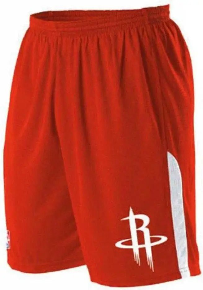 Alleson Athletic A205la Adult Nba Logo Game Short - Houston Rockets