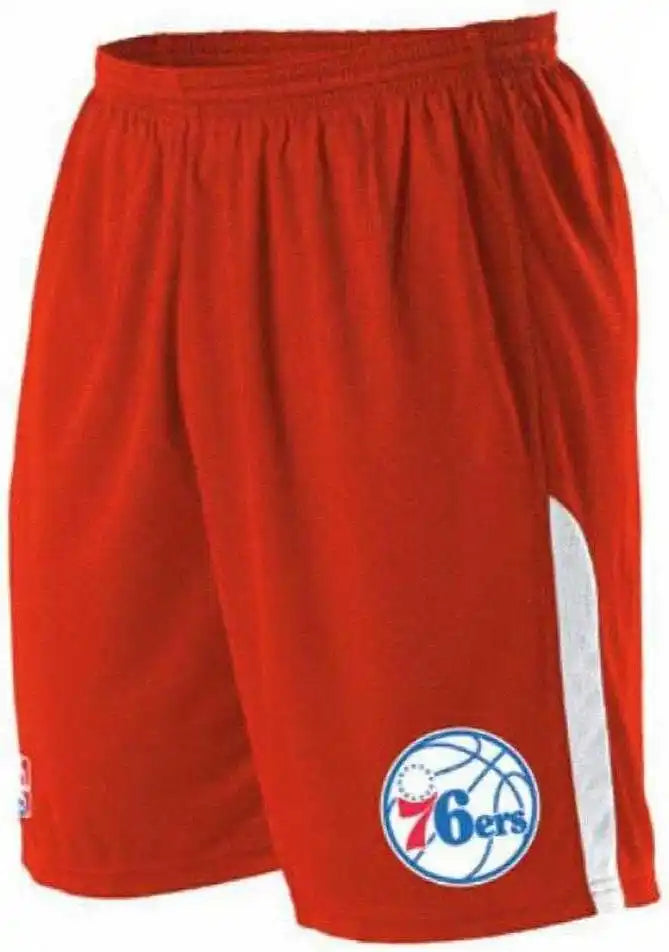 Alleson Athletic A205la Adult Nba Logo Game Short - Philadelhia 76ers