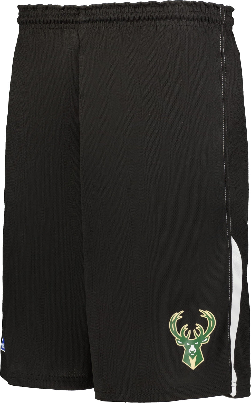 Alleson Athletic A205la Nba Adult Logoed Shorts - Milwaukee Bucks - Black White / s