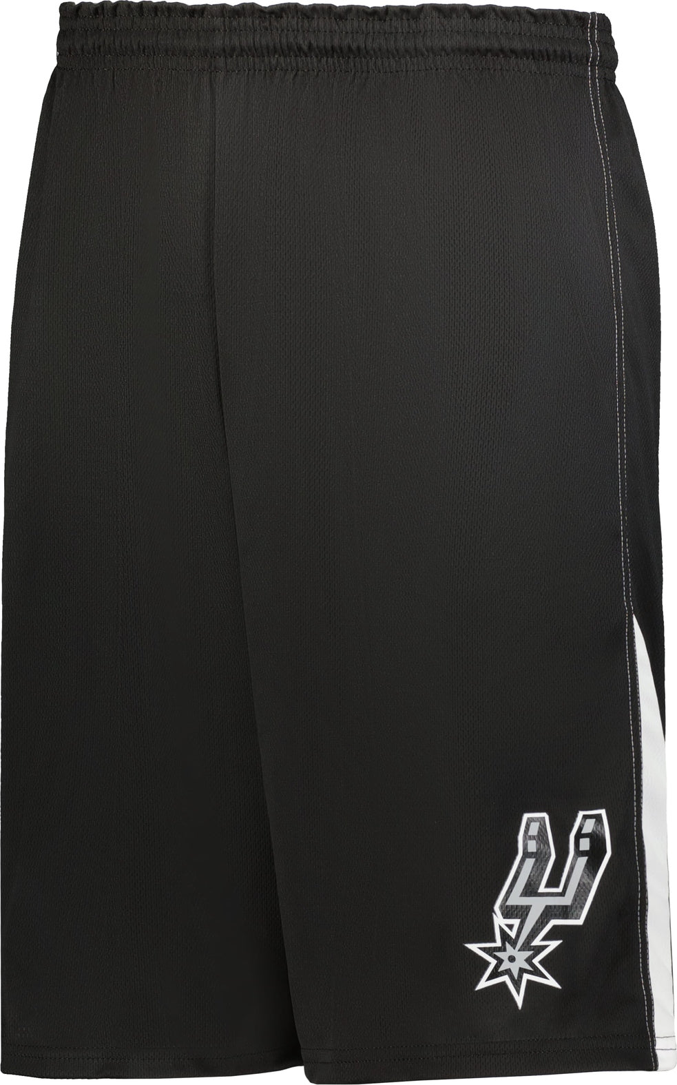 Alleson Athletic A205la Nba Adult Logoed Shorts - San Antonio Spurs - Black White / s