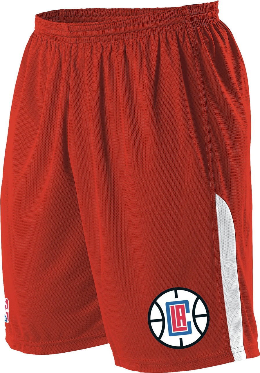 Alleson Athletic A205ly Nba Youth Logoed Shorts - Los Angeles Clippers