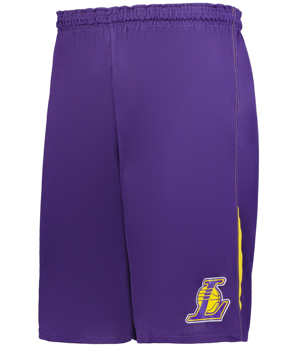 Alleson Athletic A205ly Nba Youth Logoed Shorts - Los Angeles Lakers