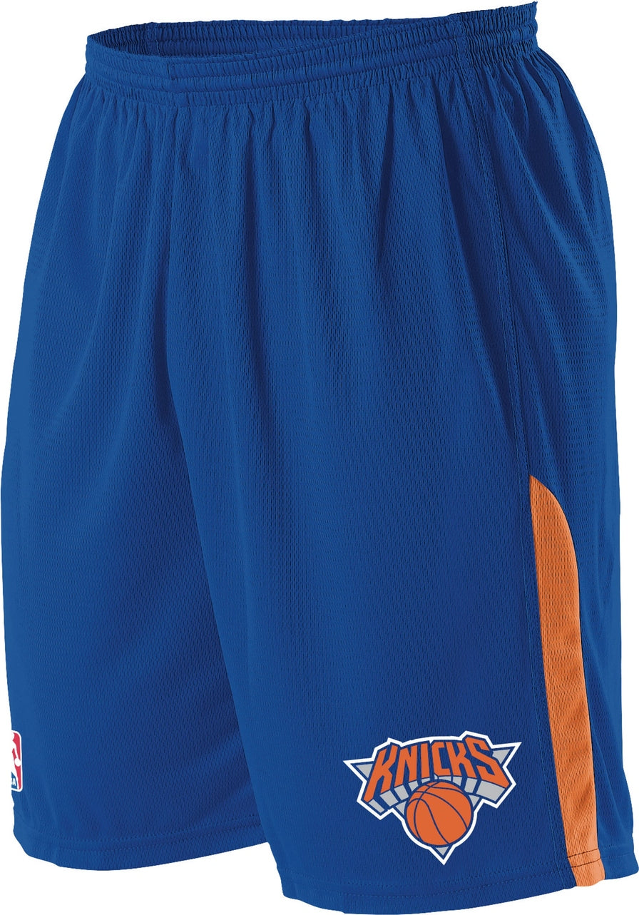 Alleson Athletic A205ly Nba Youth Logoed Shorts - New York Knicks