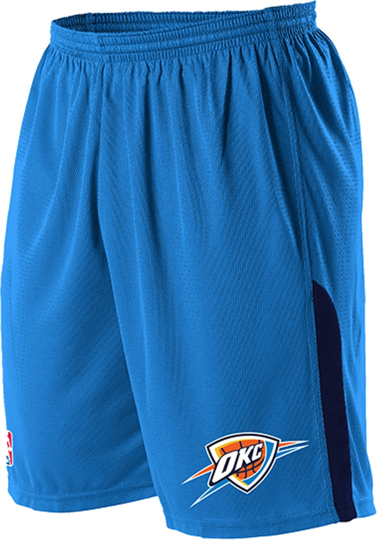 Alleson Athletic A205ly Nba Youth Logoed Shorts - Oklahoma City Thunder - Blue Navy / s