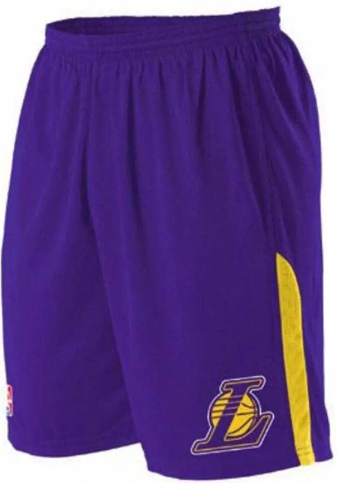 Alleson Athletic A205ly Youth Nba Logo Game Short - Los Angeles Lakers