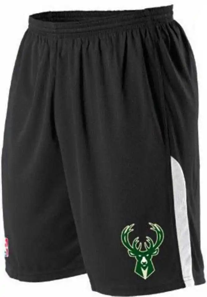 Alleson Athletic A205ly Youth Nba Logo Game Short - Milwaukee Bucks