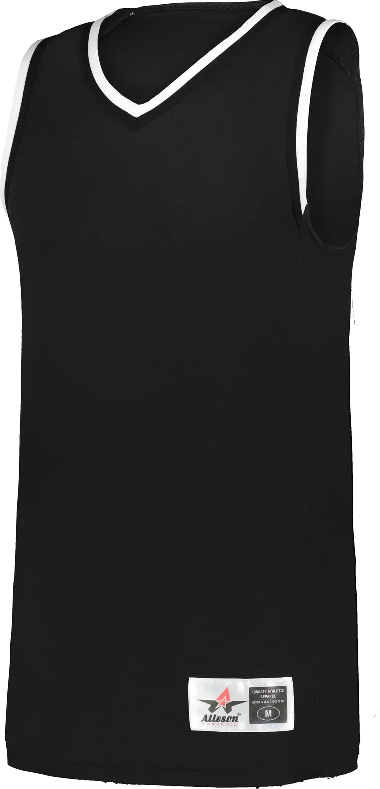Alleson Athletic A510 Glide Basketball Jersey - Black White - Adult s