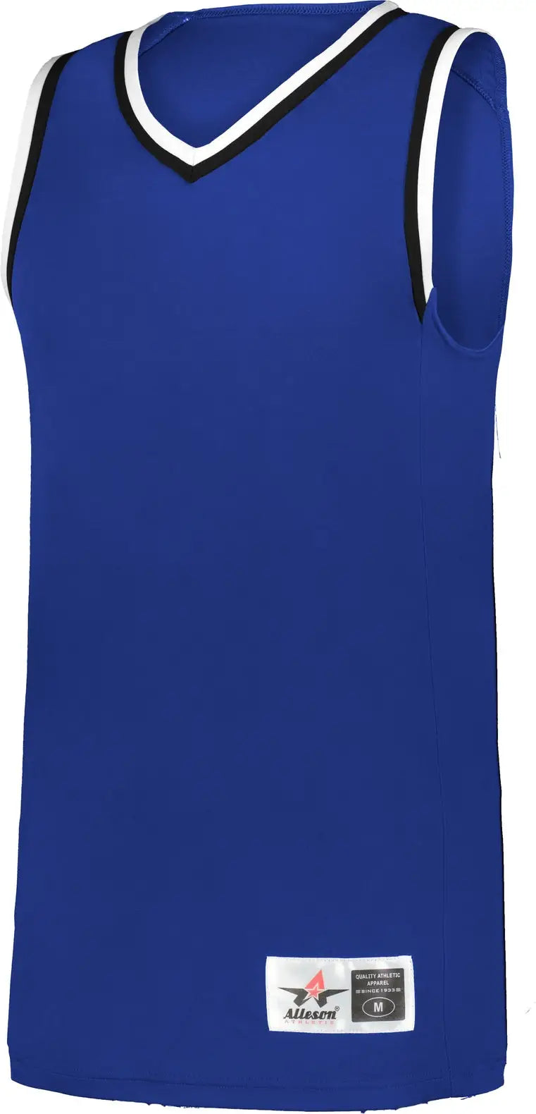 Alleson Athletic A510 Glide Basketball Jersey - Royal Black White - Adult s