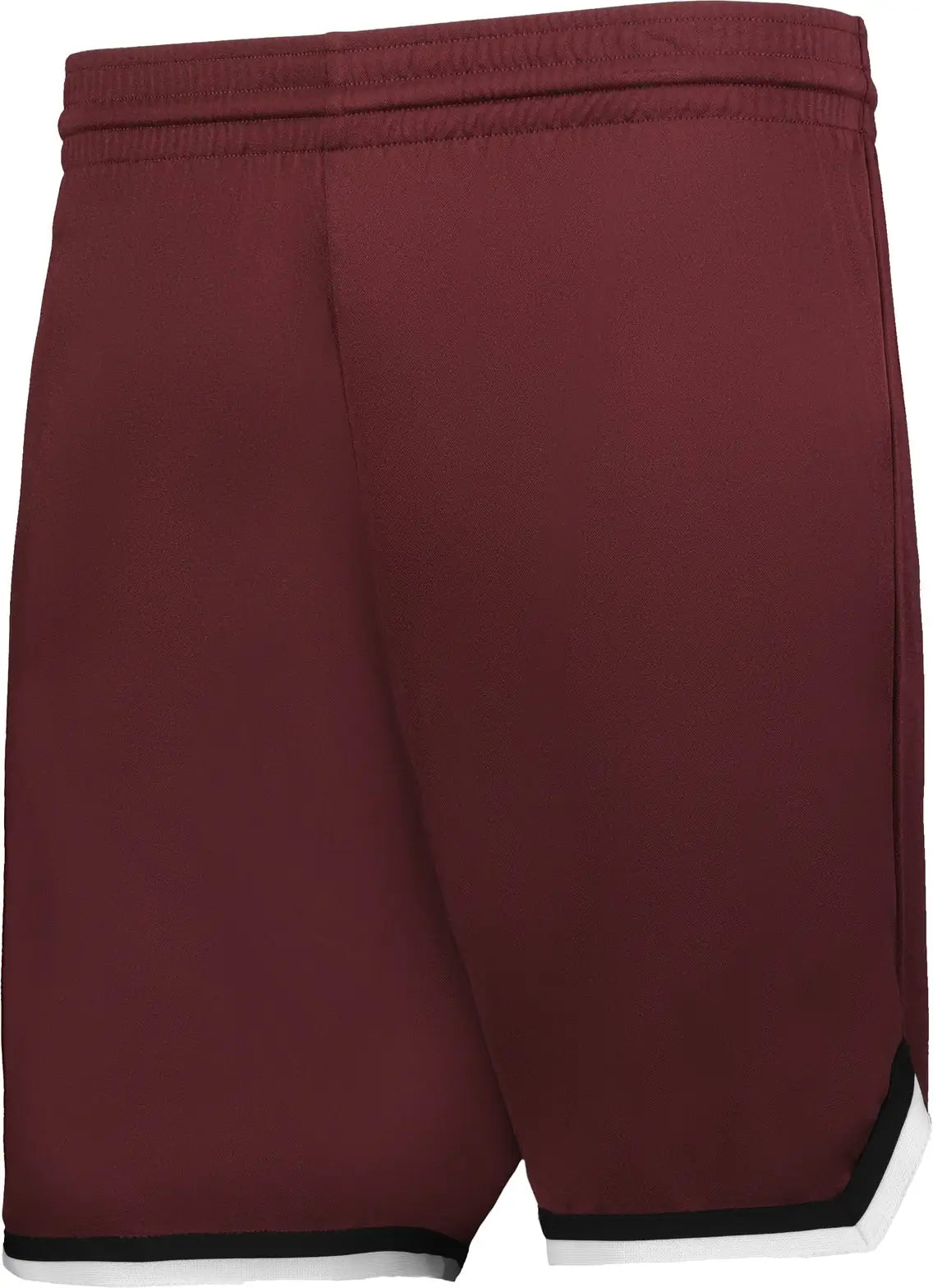 Alleson Athletic A520 Glide Basketball Short - Maroon Black White - Adult s