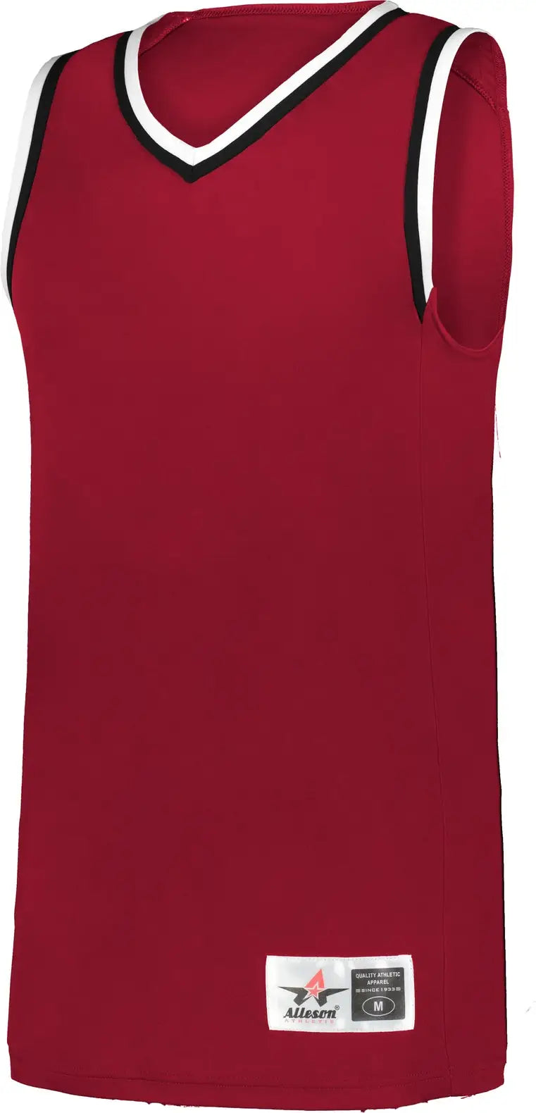Alleson Athletic A530 Glide Youth Basketball Jersey - Red Black White - s